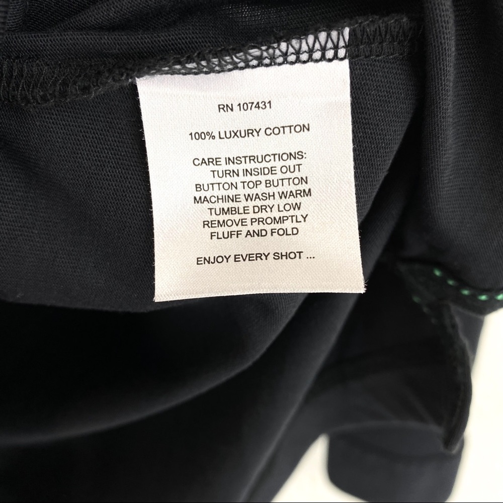 Linksoul Black Long Sleeve Polo Roll Up Sleeves S - Picture 7 of 7